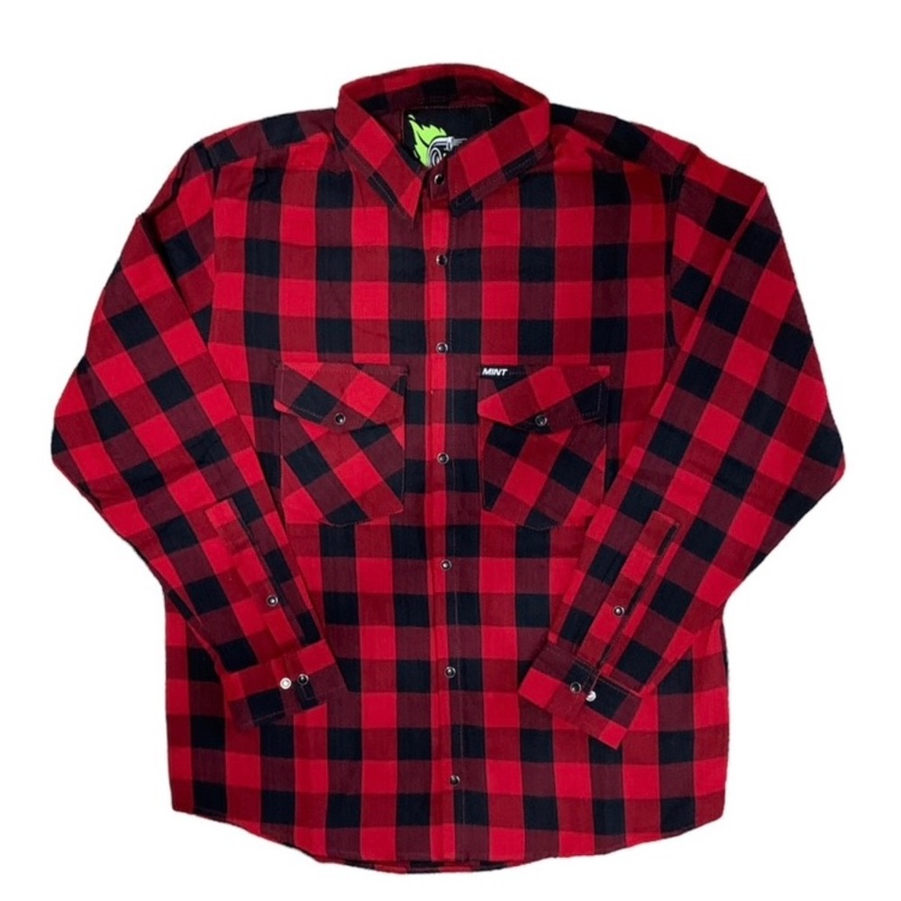 NWT Mint Speed Shop Flannel